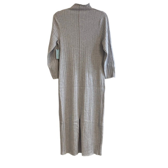 Daily Practice by Anthropologie Textured Column Sweater Dress Grey Size 1X NWT - Picture 9 of 12